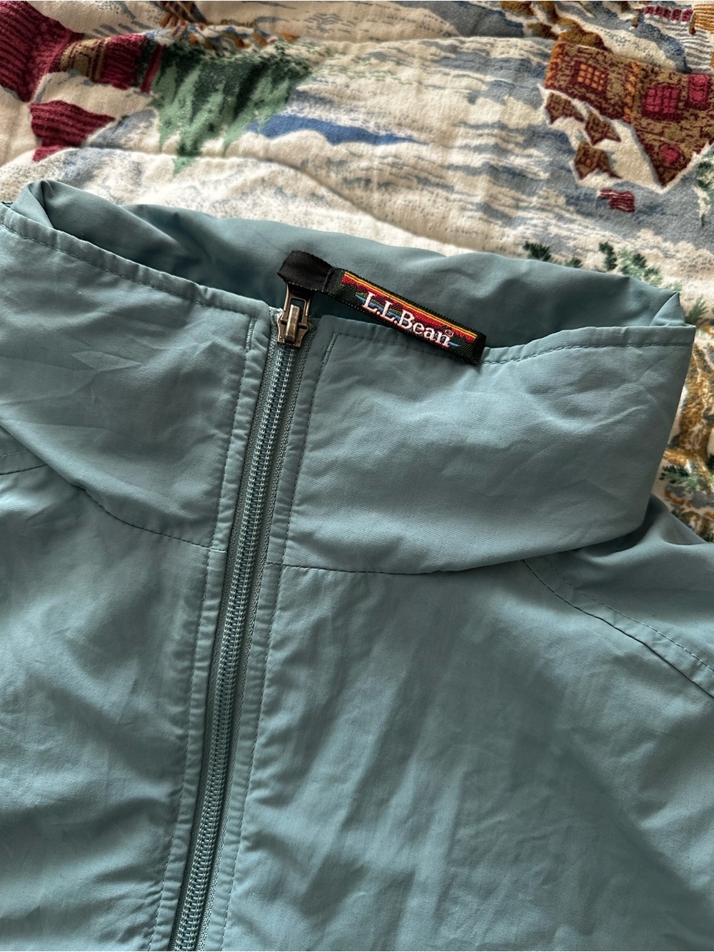 L.L. Bean Light Blue Women's Lightweight Zip Jacket - Picture 13 of 14